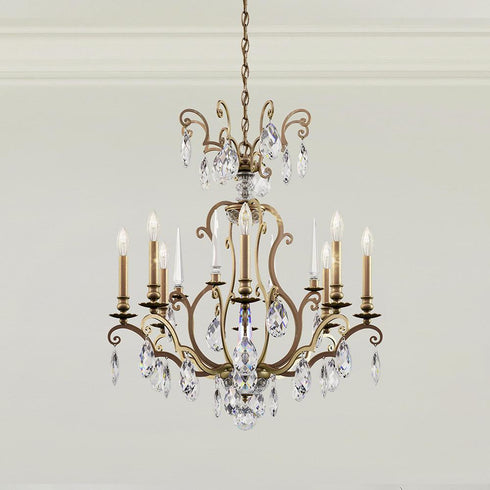 Schonbek Renaissance Nouveau 8 Light Crystal Chandelier