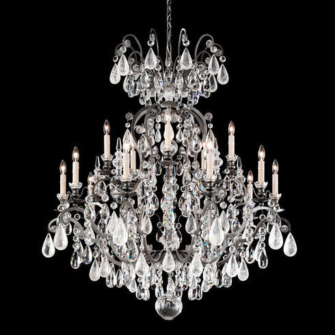 Schonbek Renaissance Rock Crystal 6 Light Crystals Chandelier Model: 3573-51AD