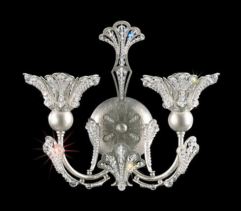 Schonbek Rivendell 2 Light 120V Wall Sconce in Heirloom Gold with Radiance Crystal Model: 7855-22R