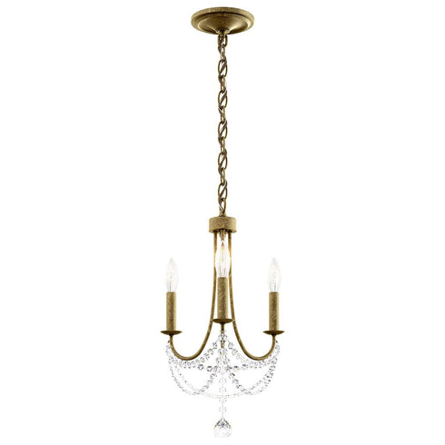 Schonbek Rustic Verdana 3 Light Crystal Mini Pendant