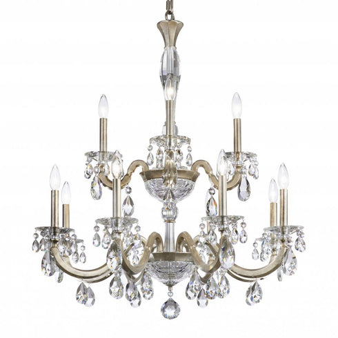 Schonbek San Marco 12 Light Crystal Chandelier