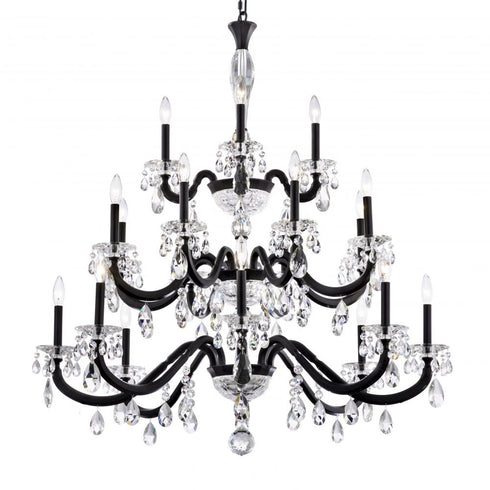 Schonbek San Marco 20 Light 120V Chandelier in Heirloom Gold with Radiance Crystal Model: S8620N-22R