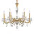 Schonbek San Marco 6 Light 120V Chandelier in Heirloom Gold with Radiance Crystal Model: S8606N-22R