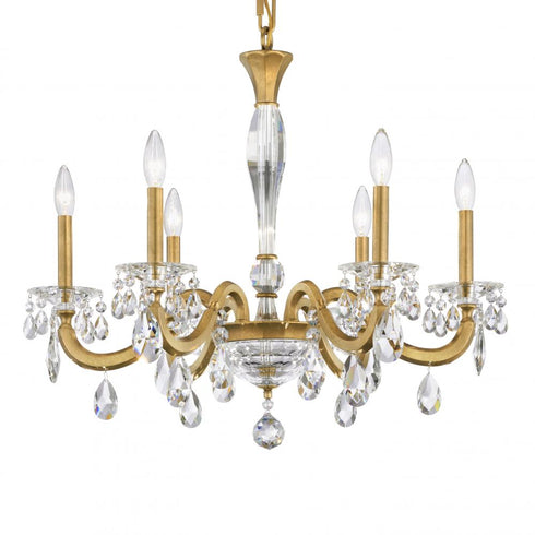 Schonbek San Marco 6 Light Crystal Chandelier
