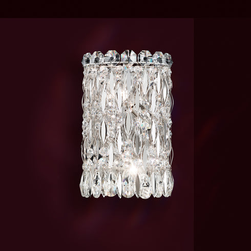 Schonbek Sarella 2 Light 120V Wall Sconce in White with Radiance Crystal Model: RS8333N-06R