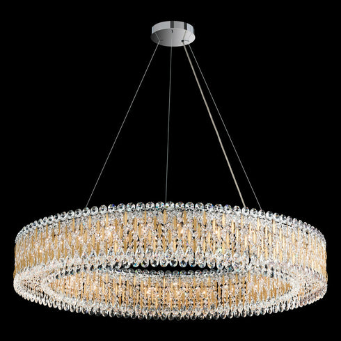 Schonbek Sarella 27 Light 120V Pendant in White with Radiance Crystal Model: RS8350N-06R