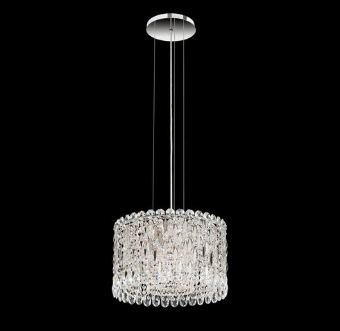 Schonbek Sarella 8 Light 120V Pendant in White with Radiance Crystal Model: RS8345N-06R