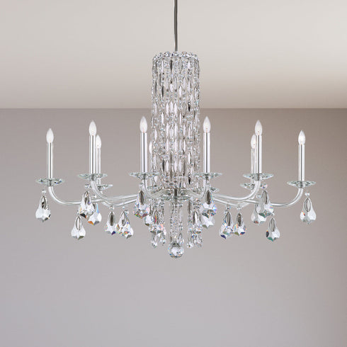 Schonbek Siena 10 Light Crystal Chandelier (no Spikes)