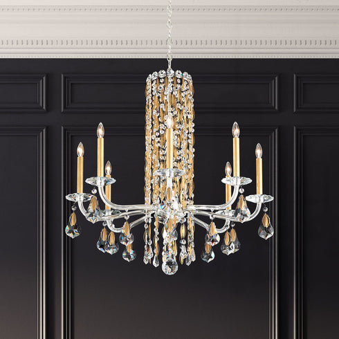 Schonbek Siena 8 Light Crystal Chandelier (no Spikes)