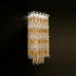 Schonbek Tahitian 19IN LED 3000 3500 4000K 120V 277V Wall Sconce in Antique Silver with Optic Crystal Model: S8118-48O