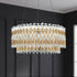 Schonbek Tahitian 25IN LED 3000 3500 4000K 120V 277V Pendant in Heirloom Gold with Optic Crystal Model: S8124-22O
