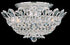 Schonbek Trilliane 8 Light Crystal Semi Flush Mount