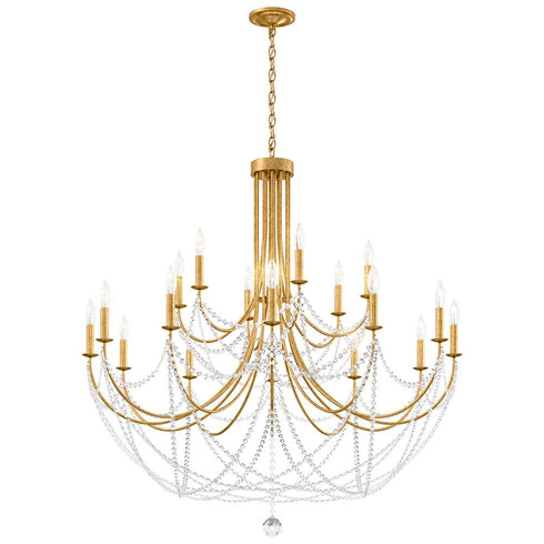 Schonbek Verdana 18 Light 120V Chandelier in Heirloom Gold with Optic Crystal Model: RJ1018N-22O