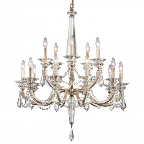 Schonbek Verona 15 Light 120V Chandelier in Heirloom Gold with Radiance Crystal Model: S6715N-22R