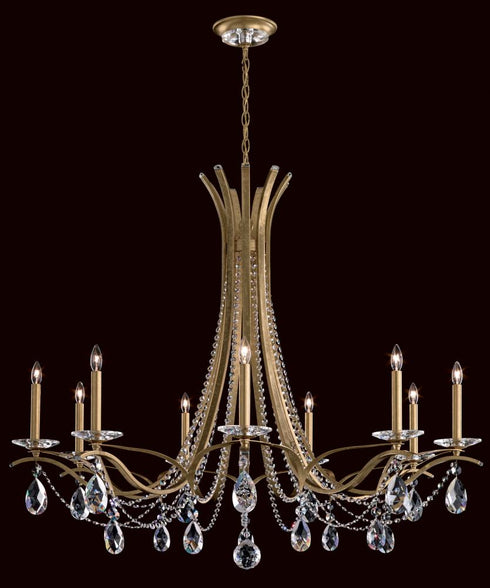 Schonbek Vesca 9 Light 120V Chandelier in White with Radiance Crystal Model: VA8339N-06R