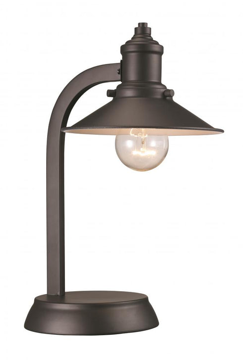 Trans Globe 1 Light Liberty 13 Inch Table Lamp. in Rubbed Oil Bronze Finish Model: RTL-8986 ROB