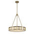 Trans Globe 6 Light Ivory Isle Alabaster Chandelier in Antique Gold Finish Model: 11746 AG