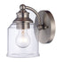 Trans Globe Agoura 1 Light Shaded Armed Wall Sconce Model: 22061 BN