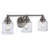 Trans Globe Agoura 3 Light Shaded Vanity Wall Light Model: 22063 BN