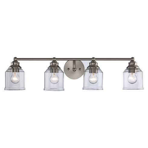Trans Globe Agoura 4 Light Shaded Vanity Wall Light Model: 22064 PC
