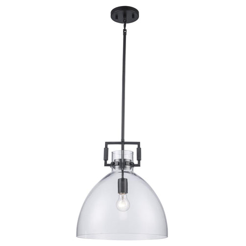 Trans Globe Ameranth 1 Light PENDANT MED CLEAR GLASS AG in Antique Gold Finish Model: PND-2228 AG