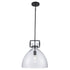 Trans Globe Ameranth 1 Light PENDANT MED CLEAR GLASS AG in Antique Gold Finish Model: PND-2228 AG