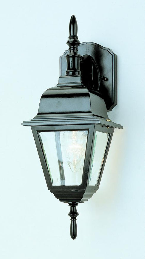 Trans Globe Argyle 1 Light WALL DOWN OUTDOOR in Black Finish Model: 4411 BK