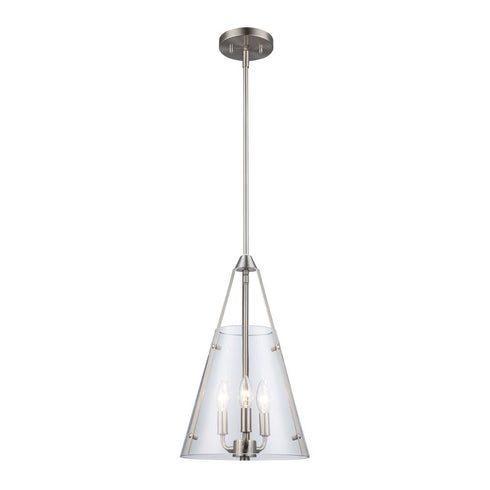 Trans Globe Armani Pendant Lights Brushed Nickel Model: 11583 BN