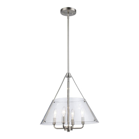 Trans Globe Armani Pendant Lights Brushed Nickel Model: 11584 BN