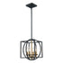 Trans Globe Arzio 4 Light Two Tone Cage Chandelier Model: 11184 AG-BK