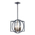 Trans Globe Arzio 5 Light Two Tone Cage Chandelier Model: 11185 AG-BK