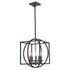 Trans Globe Arzio 5 Light Two Tone Cage Chandelier Model: 11185 AG-BK