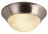 Trans Globe Athena 12 Inch Flushmount in Brushed Nickel Finish Model: 57700 BN