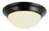 Trans Globe Athena 16 Inch Flushmount in Brushed Nickel Finish Model: 57702 BN