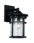 Trans Globe Avalon Crackled Glass Armed Outdoor Wall Model: 40380 BK