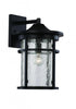 Trans Globe Avalon Crackled Glass Armed Outdoor Wall Model: 40381 BK