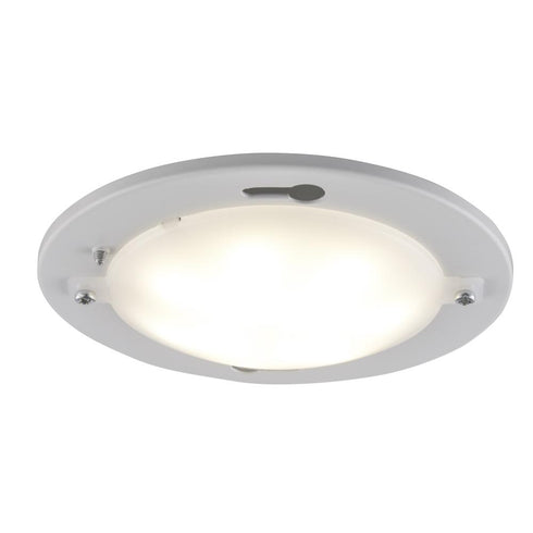 Trans Globe Barrons 4 Inch LED TEMP DISK KEYLESS WH in White Finish Model: LED-K425 WH