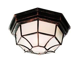 Trans Globe Benkert 1 Light Weblike Design Enclosed Flush Model: 40581 BG