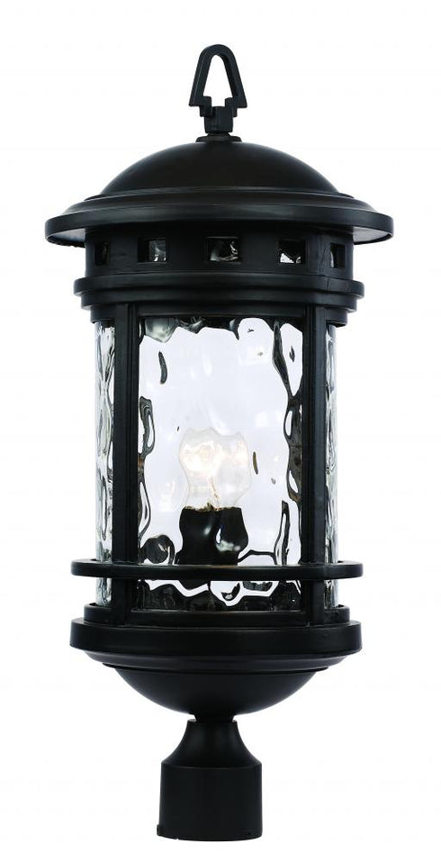 Trans Globe Boardwalk Collection 1 Light Ring Top Lantern Model: 40374 BK