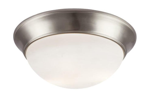 Trans Globe Bolton 14 Inch Flushmount in Brushed Nickel Finish Model: 57704 BN