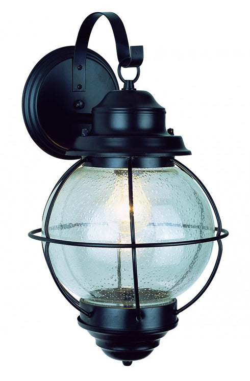 Trans Globe Catalina 13.5 Inch Wall Lantern Light in Black Finish Model: 69900 BK