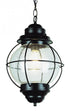 Trans Globe Catalina 19 Inch Hanging Lantern Pendant Light in Black Finish Model: 69906 BK