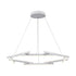 Trans Globe Celestia LED PENDANT 8 RODS 66W AG in Antique Gold Finish Model: MDN-1566 AG