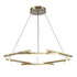 Trans Globe Celestia LED PENDANT 8 RODS 66W AG in Antique Gold Finish Model: MDN-1566 AG