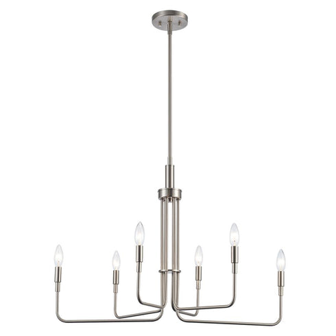 Trans Globe Chandeliers in Brushed Nickel Model: 11315 BN