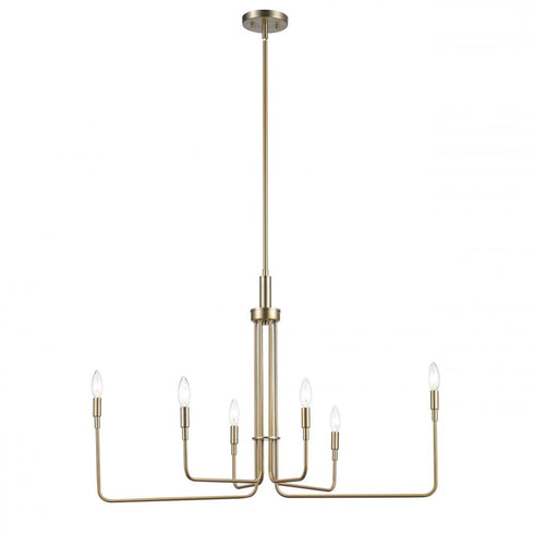 Trans Globe Charlotte 6 Light Candle Chandelier Model: 11316 BK