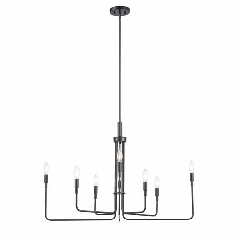 Trans Globe Charlotte 8 Light Candle Chandelier Model: 11318 BK