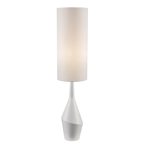 Trans Globe Clive TABLE LAMP CERAMIC VASE WH in White Finish Model: RTL-9171 WH