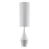 Trans Globe Clive TABLE LAMP CERAMIC VASE WH in White Finish Model: RTL-9171 WH