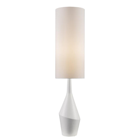 Trans Globe Clive TABLE LAMP CERAMIC VASE WH in White Finish Model: RTL-9171 WH